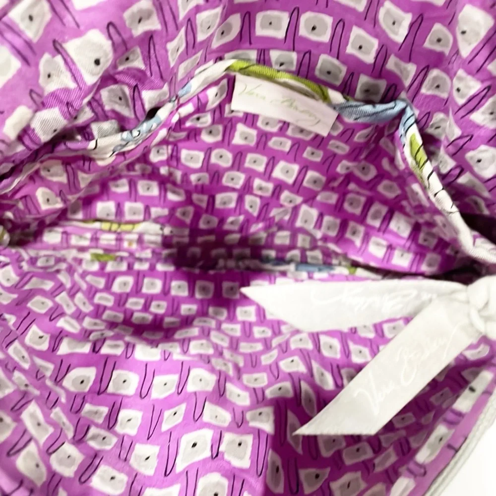 Vera Bradley RARE Watercolor Floral Crossbody Bag + Wallet Fabric zipper closure